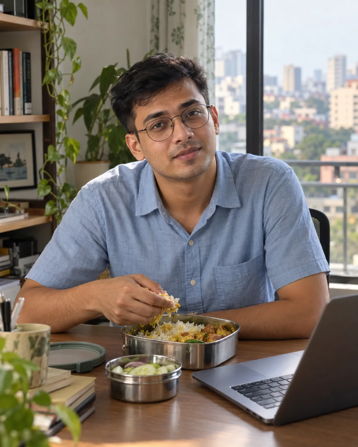 Tanvir, 27, Software engineer. AI-generated illustration.